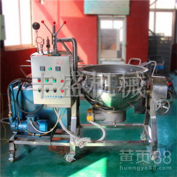 【丰盛黄豆蒸煮设备200l食品机械设备电加热高效真空熬煮锅】-